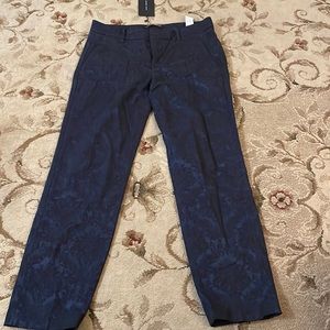 Zara Brocade blue and black pants